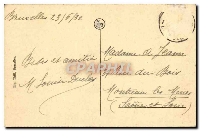 Brussels Old Postcard King's Palace