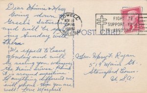 Lowell Memorial Auditorium - Lowell MA, Massachusetts - pm 1955 - Linen