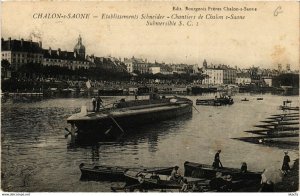 CPA CHALON-sur-SAONE - Submersible S. C. I. - Établissements Schneide (638035)