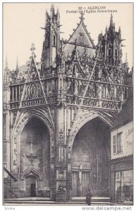 Portail De l'Eglise Notre-Dame, Alencon (Orne), France, 1900-1910s