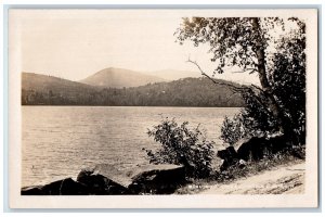 c1920's Monadnock Lake And Mountain Dublin New Hampshire NH RPPC Photo Postcard 