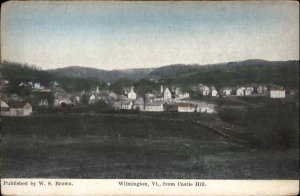 Wilmington VT View from Castle Hill c1910 Vintage Postcard