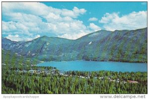 Colorado Rocky Mountain National Park Grand Lake And Village As Seen From Gra...