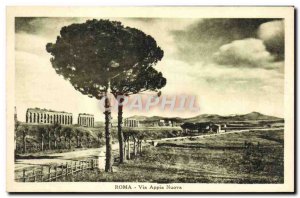 Old Postcard Roma Via Appia Nuova