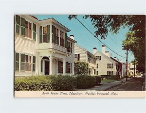 Postcard North Water Street Edgartown Martha's Vineyard Massachusetts USA