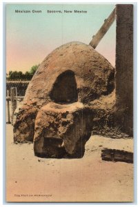 c1930's View Of Mexican Oven Socorro New Mexico NM Handcolored Postcard