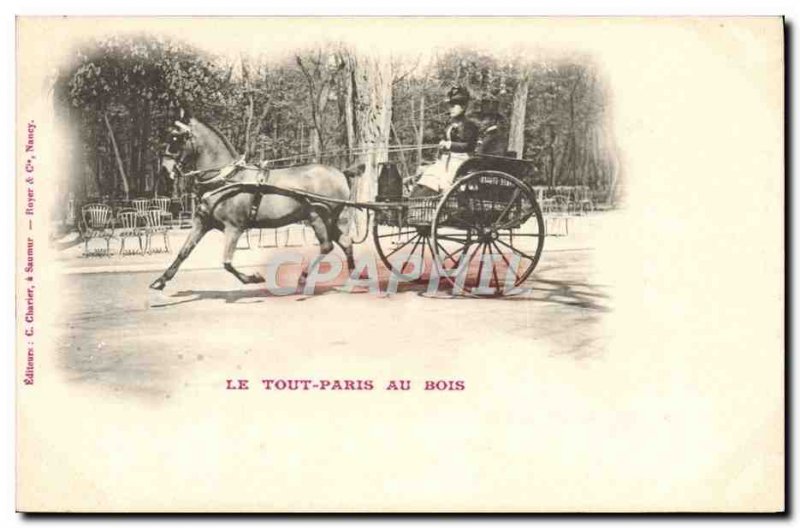 Old Postcard Carriages All Paris Paris Wood