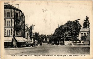 CPA St-CLOUD - Carrefour Boulevard de la Republique et Rue Pasteur (581676)