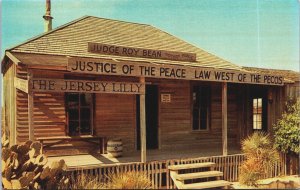 Judge Roy Bean's Court House Langtry Texas Chrome Postcard C078