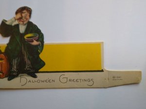 Halloween Diecut Place Card Wizard Warlock Boy Magic Potion JOL Nash Series 1341 