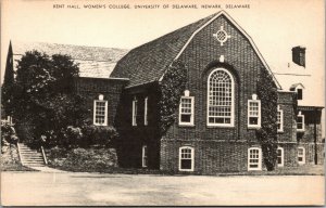 Vtg 1910s Kent Hall Womens College University of Delaware Newark DE Postcard