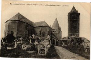 CPA Env. de CHERBOURG - L'Église de Querqueville et la Chapelle (245932)