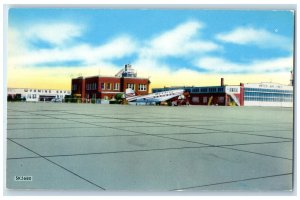 c1950 Exterior View Cheyenne Municipal Airport Cheyenne Wyoming Vintage Postcard