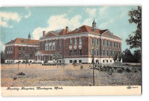 Muskegon Michigan MI Postcard 1907-1915 Hackley Hospital