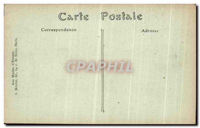 Old Postcard Athens Figure Archaic Greece