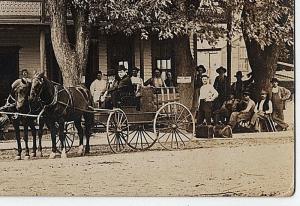 Miltonvale KS RPPC 1910 Hotel Early Model T Car Worcester MA Real Photo Postcard