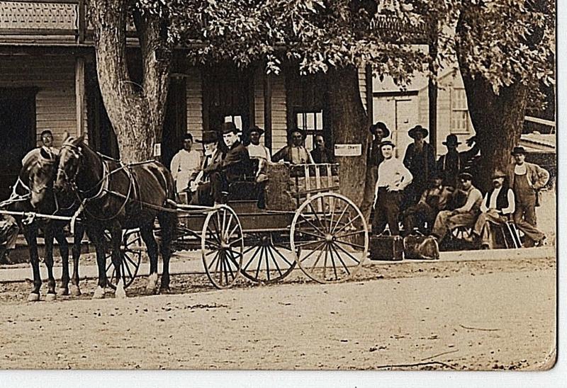 1910 RPPC Miltonvale KS Hotel Early Model T Car Worcester MA Real Photo Postcard