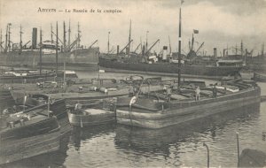 Belgium Antwerp Anvers Le Bassin de la Campine Vintage Postcard 07.14