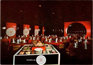 San Juan, Puerto Rico  BULL'S-EYE RESTAURANT Interior  4X6 Advertising Postcard