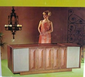 Seeburg Stereo Home Music Center 1967 Original Vintage Phonograph Foldout Art