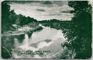 Cloud Scene James River Mitchell South Dakota Scenic Picturesque View Postcard