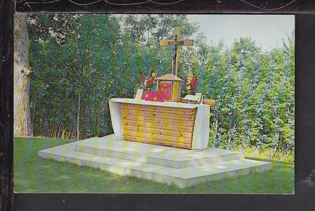 Outdoor Altar,St Patrick's,Damariscotta Mills,ME Postcard 