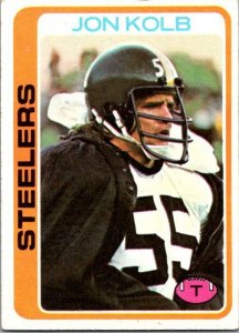 1978 Topps Football Card Terry Jon Kolb Pittsburgh Steelers sk7470