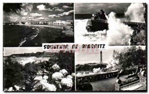 Modern Postcard Souvenir De Biarritz