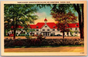 Tabor Academy Administration Building Dormitories Marion Massachusetts Postcard