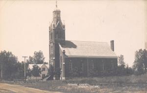 Windom Minnesota~Catholic Church~House Next Door~Empty Field~c1912 RPPC