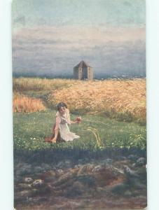 Divided-Back PRETTY WOMAN Risque Interest Postcard AA8064