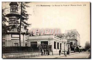 Montmorency Old Postcard The post office and Emile & # 39avenue