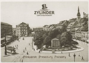 Zylinder Cafe & Restaurant Pressburg Slovakia Postcard