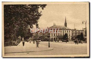 Old Postcard Wiesbaden Wilhelmstrabe