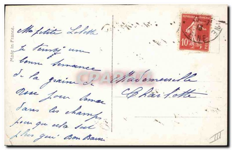 Old Postcard Fun Children Baby Flowers