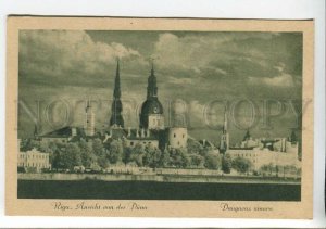 437406 Latvia Riga Daugava landscape Vintage postcard