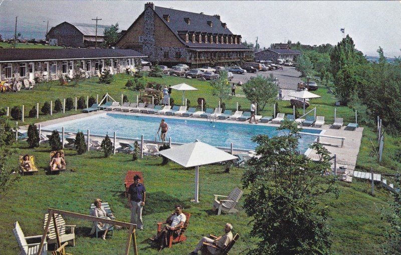 Hotel-Motel Cap-aux-Pierres, Swimming Pool, County Charlevoix, QUEBEC, PU-40-60s