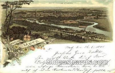 Metz Gruss Aus Greetings From 1899 some roundness to corners from wear, wri...