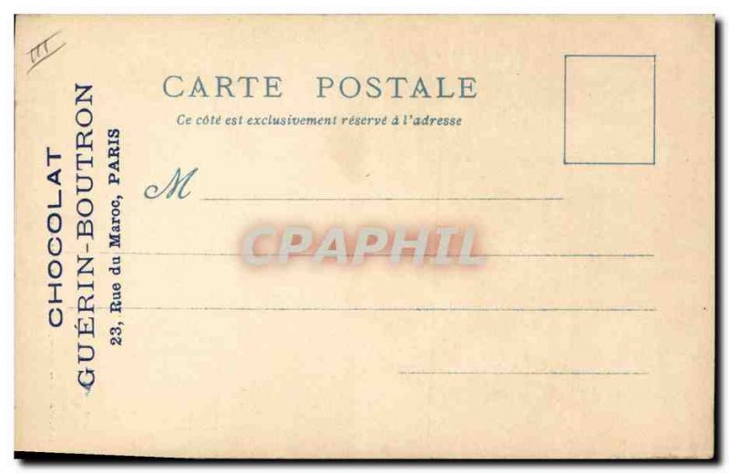 Old Postcard Old Paris Chocolate Guerin Boutron Morocco Street Paris World Ex...