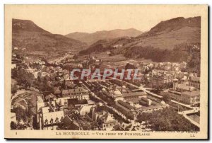 Old Postcard Auvergne La Bourboule View from cable car