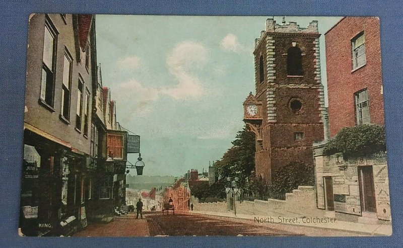 Vintage Postcard North Street Colchester Essex H1C 