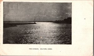 View of the Harbor, Milford CT CT Undivided Back Vintage Postcard M78
