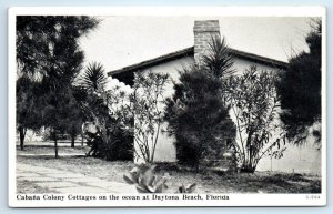 DAYTONA BEACH, Florida FL ~ Roadside Motel CABANA COLONY COTTAGES Postcard