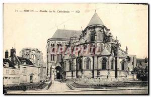 Old Postcard Noyon Apse of the cathedral