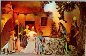 Jesus with Little Children Christus Gardens Gatlinburg TN Vintage Postcard C21