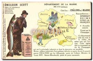 Old Postcard Emulsion Scott Department Marne Chalons sur Marne Epernay Reims ...