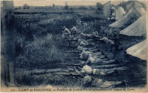 CPA Militaire Camp de SISSONNE - Position de combat Fusils (92159)