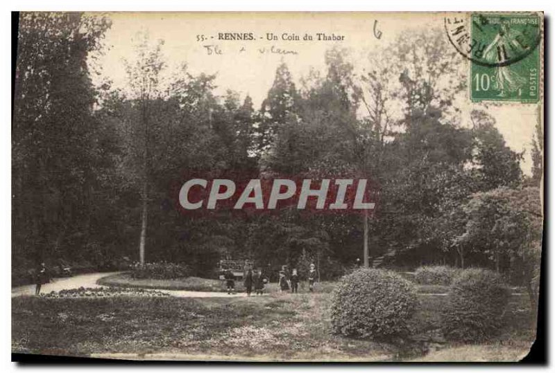 Postcard Old Rennes a corner Tabor