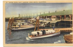 US Unused. California - Long Beach Navy Landing. Nice card.