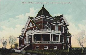 Nebraska Lincoln Home Of WM Jennings Bryan Fairview